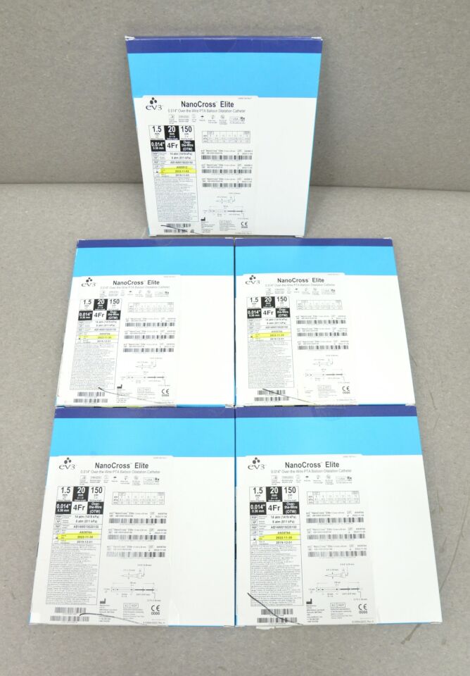 Used BOSTON SCIENTIFIC Lot of 9 Mustang & NanoCross EV3 Balloon