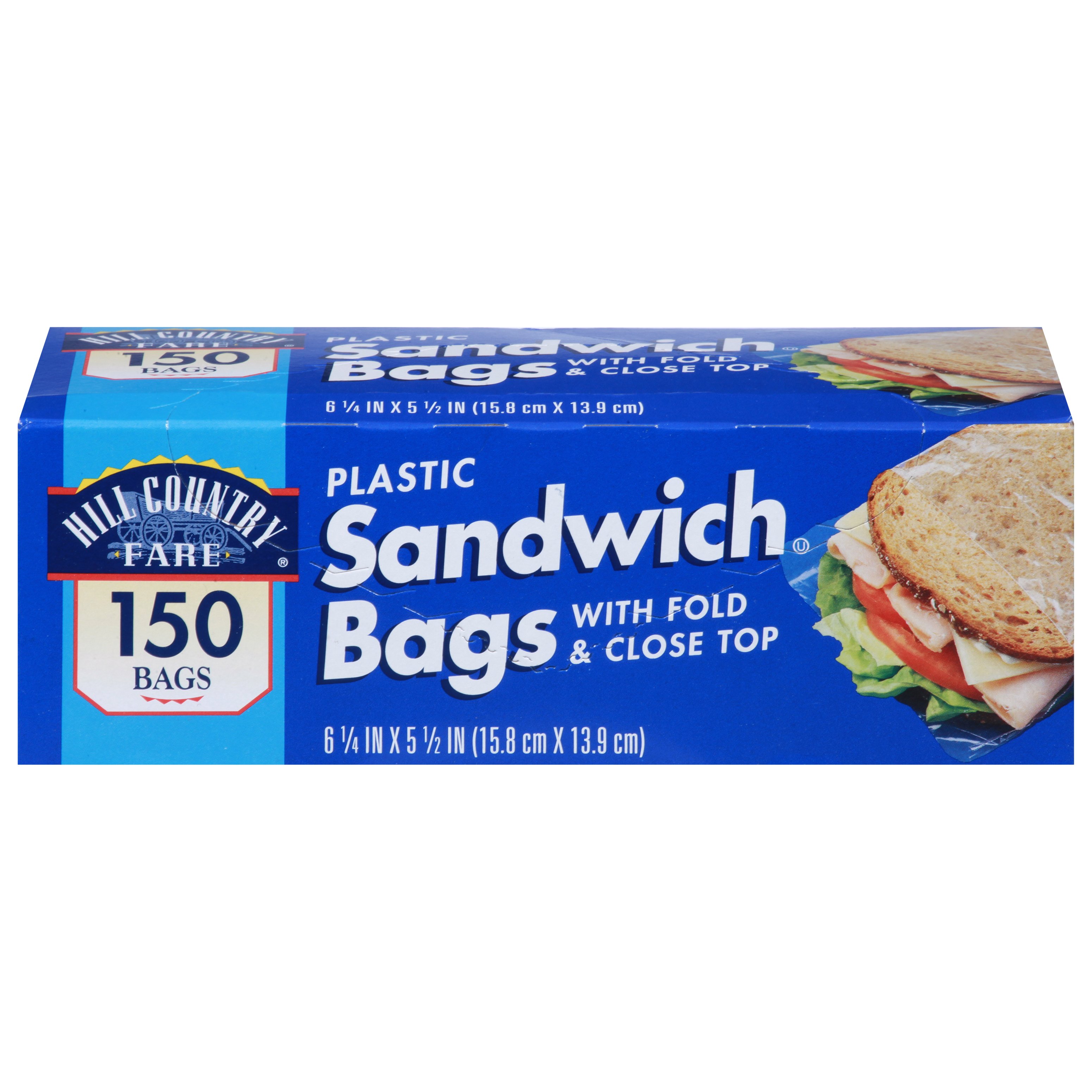 Hill Country Fare Fold Top Sandwich Bags, 150 ct | Joe V's Smart