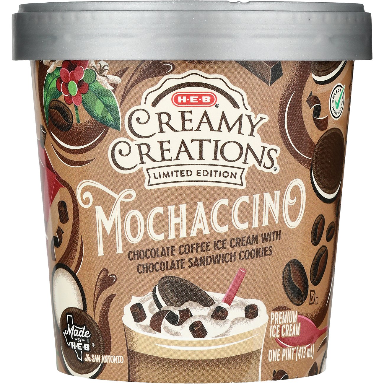 H-E-B Creamy Creations Mochaccino Ice Cream - Shop Ice cream at H-E-B