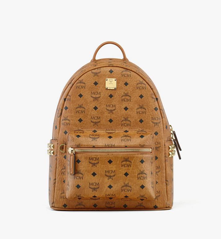 Small-Medium Stark Side Studs Backpack in Visetos Cognac | MCM ®US