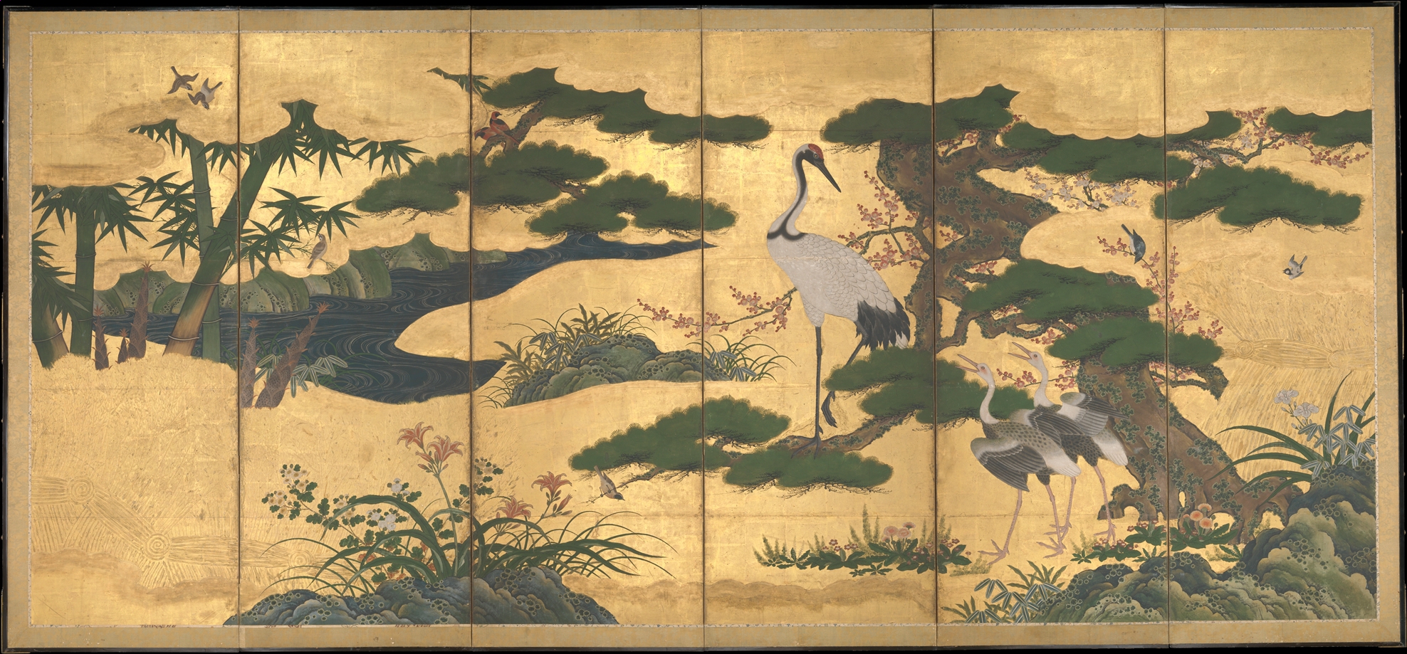 Birds and Flowers of the Four Seasons - Japan - Momoyama period