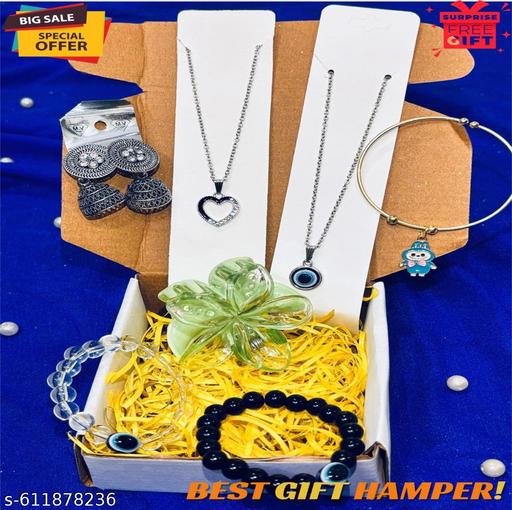 7 in 1 Gift Hamper for Women & Girls – Stylish Jewellery Combo