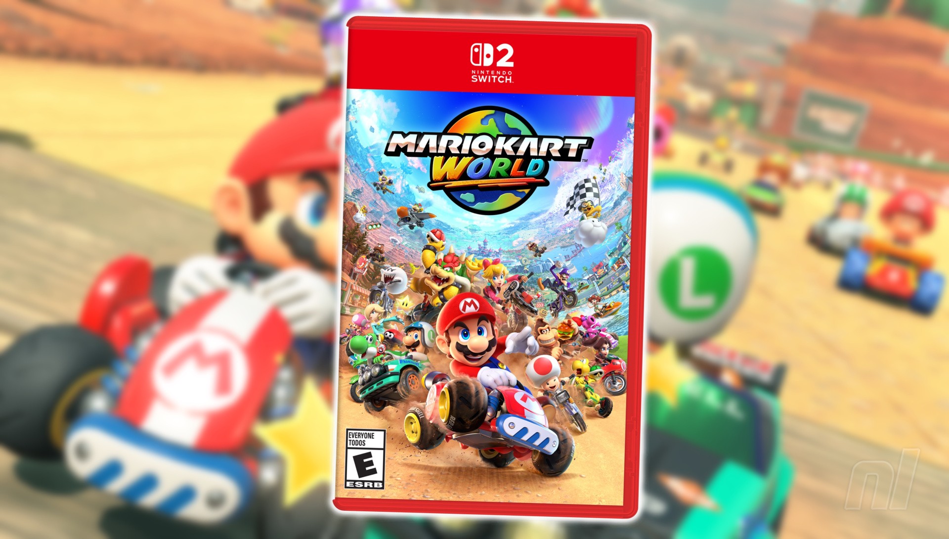 Here's A Look At The Back Of Mario Kart World's Switch 2 Box Art