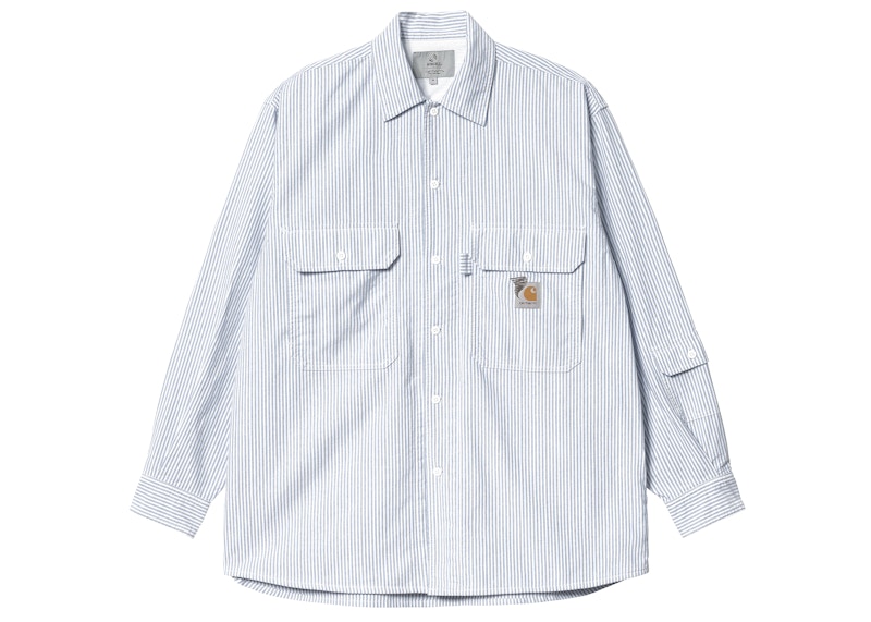 Carhartt WIP x Invincible L/S Stripes Shirt Blue Men's - SS23 - US
