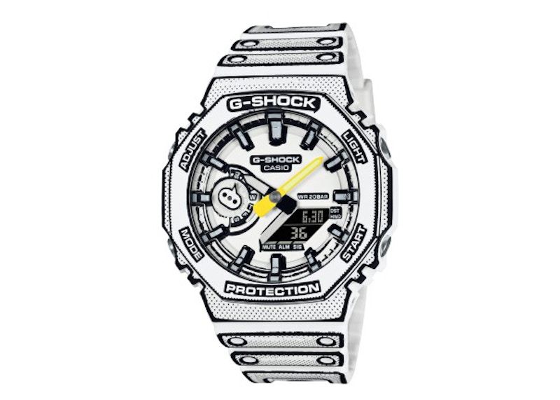 Casio G-Shock Manga Edition Classic White GA-2100MNG-7AJR 45mm in