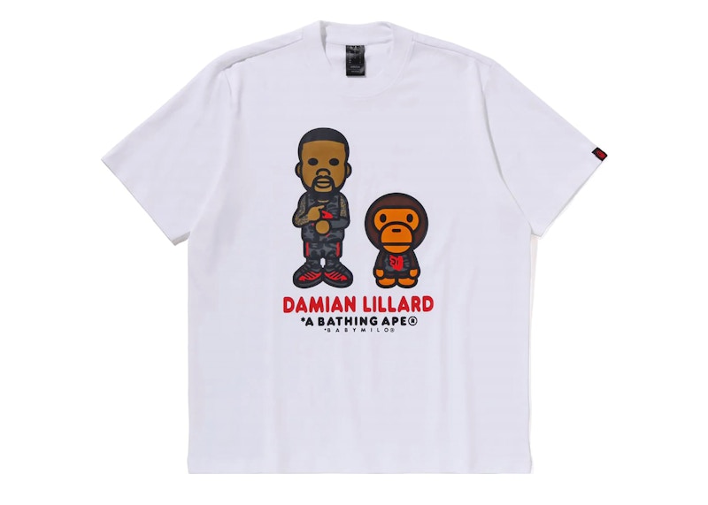 BAPE x adidas Dame Baby Milo Tee White Men's - FW24 - US