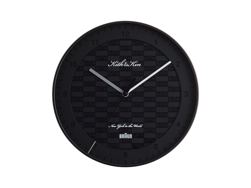 Kith Kithmas Braun Wall Clock Black - US