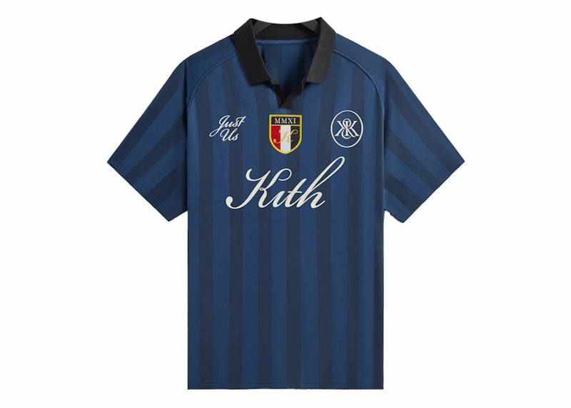 Kith Shadow Stripe Marcel Soccer Jersey Gulf Men's - SS24 - US