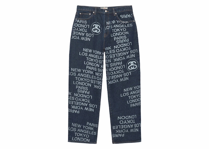 Stussy Big Ol' Denim City Link Jean One Wash Men's - SS24 - US