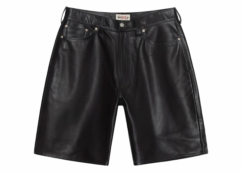 Stussy Big Ol' Leather Short Black Men's - SS24 - US