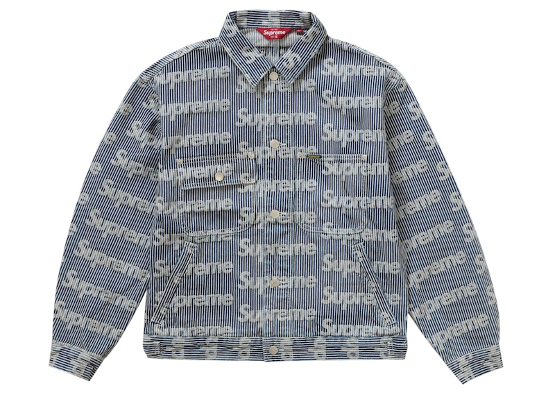Supreme Denim Chore Trucker Jacket Stripe Men's - SS24 - US