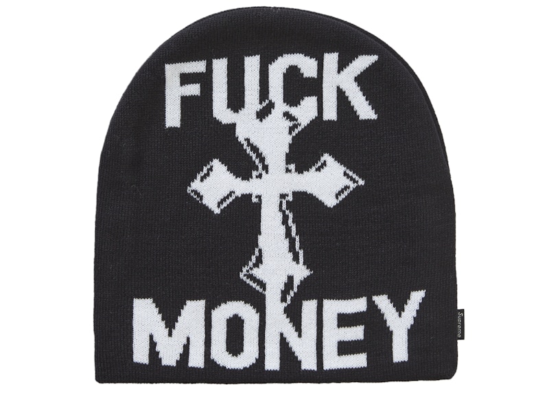 Supreme Fuck Money Beanie Black - FW24 - US