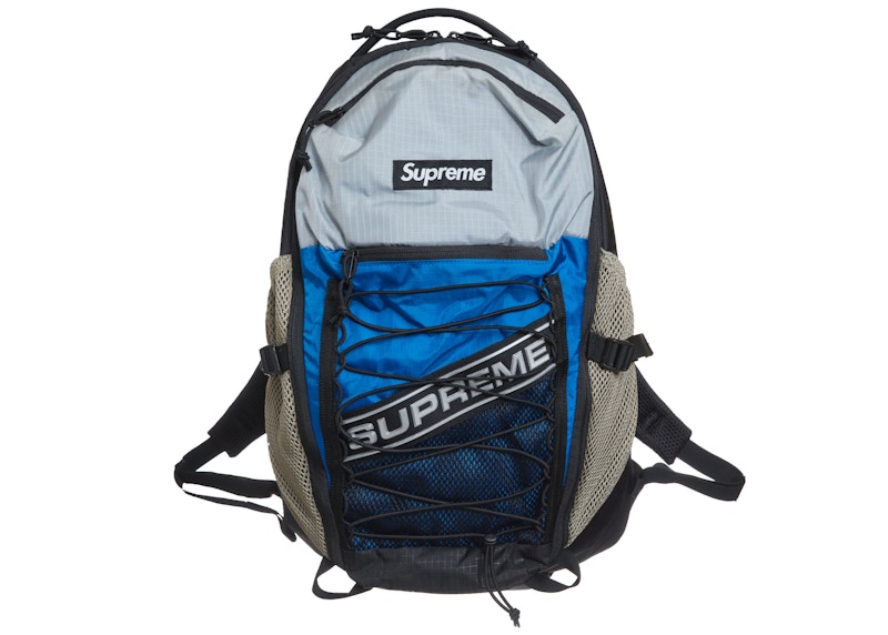Supreme Logo Backpack Blue - FW23 - US