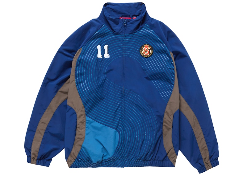 Supreme S Logo Track Jacket (FW24) Navy Men's - FW24 - US