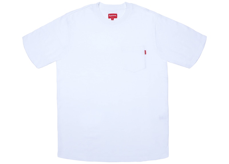 Supreme S/S Pocket Tee White Men's - FW17 - US