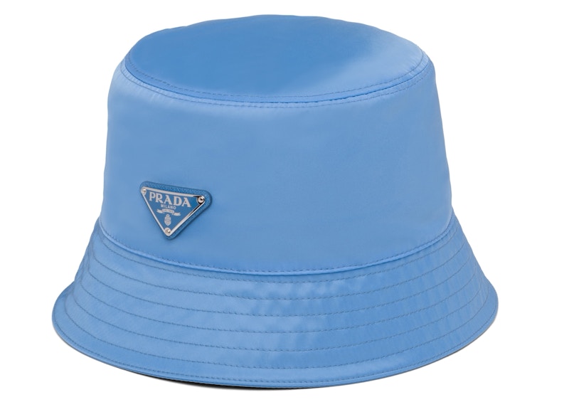 Prada Nylon Bucket Hat Periwinkle Blue - US