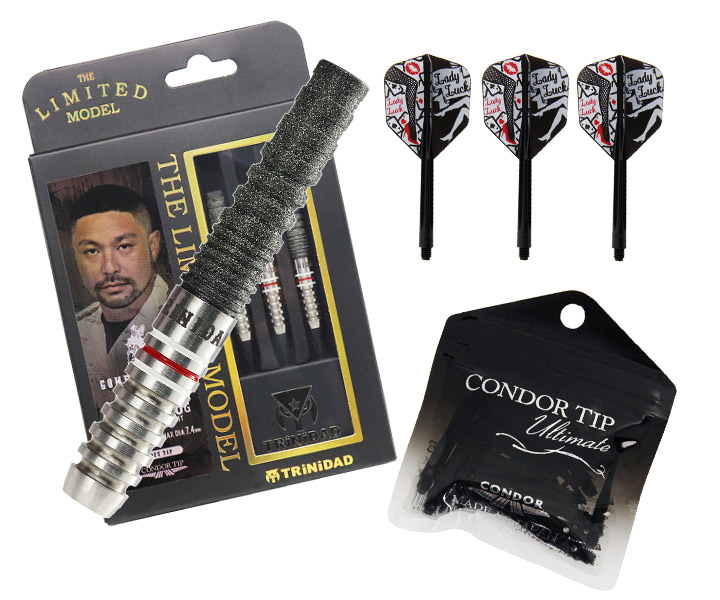 ダーツセット/ゴメス6/コンドルAXEフライト/コンドルチップ付き】山田