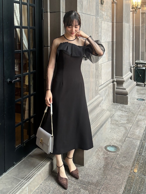 LADYアシンメトリーフリルドレス｜ラグナムーン（LAGUNAMOON）公式通販