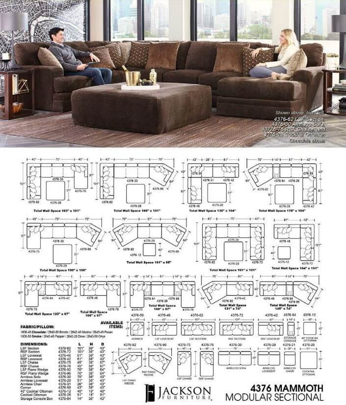 4376 by Jackson Furniture - Mammoth Sectional | Nalley's Mattress