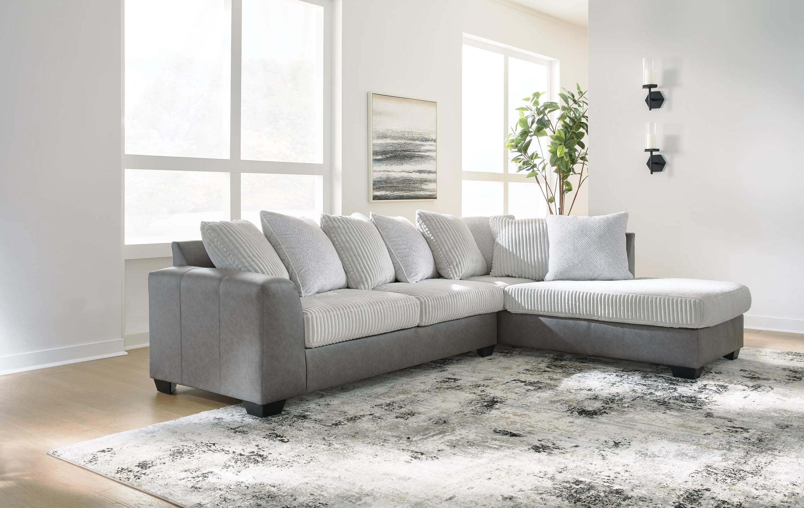 ASHLEY FURNITURE Clairette Court 2-piece Sectional With Chaise