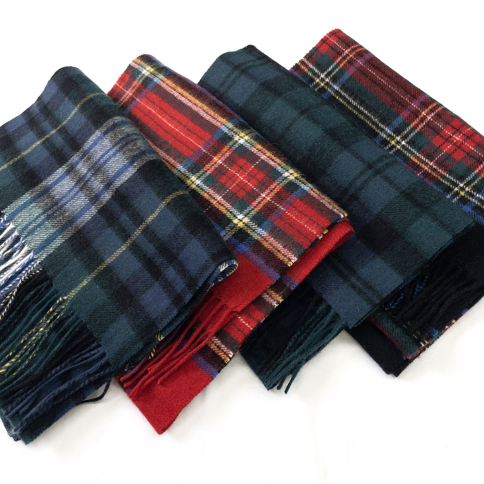 ウォッシャブルウール100%タータンチェックマフラー | CNK