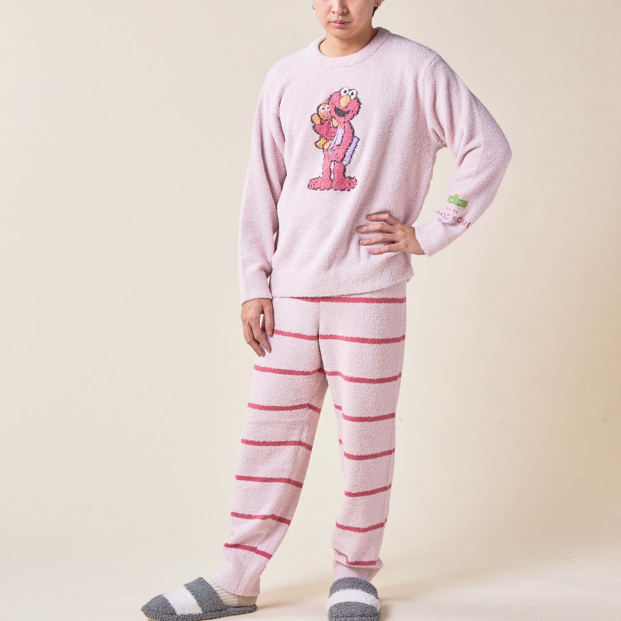 HOMME】【SESAME STREET】モチーフJQDプルオーバー&ロングパンツセット