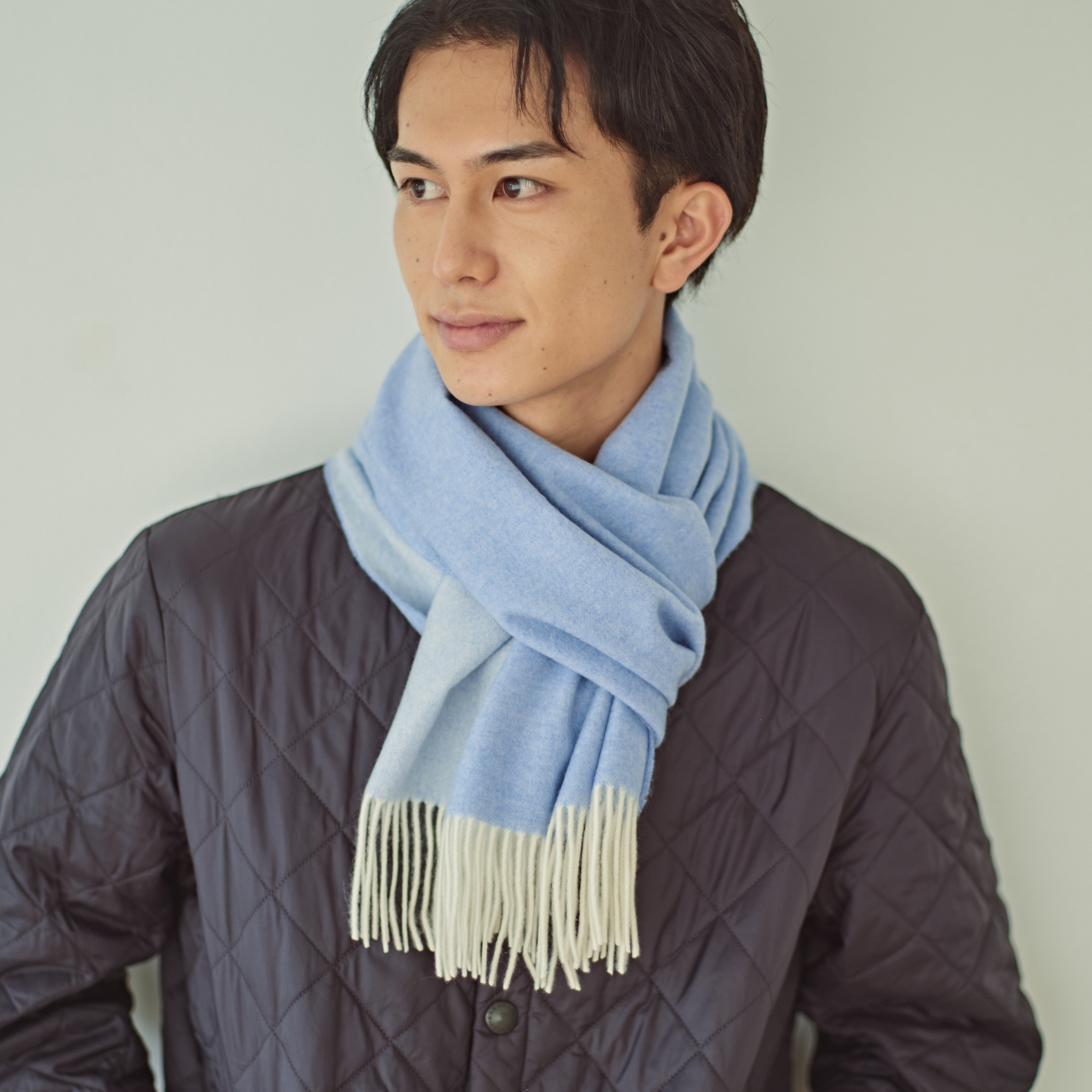 カシミヤ100% リバーシブルマフラー | cinnamon（シナモン）の