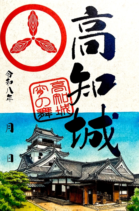 高知城の御城印 | 高知城のガイド - 攻城団