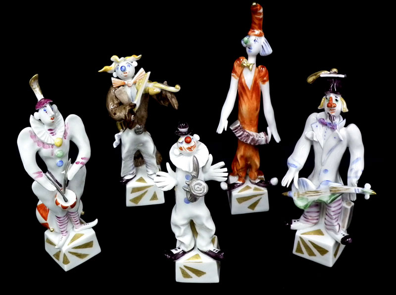 マイセン/ミュージッククラウン5体セット（手ひねり人形） | ユーロ