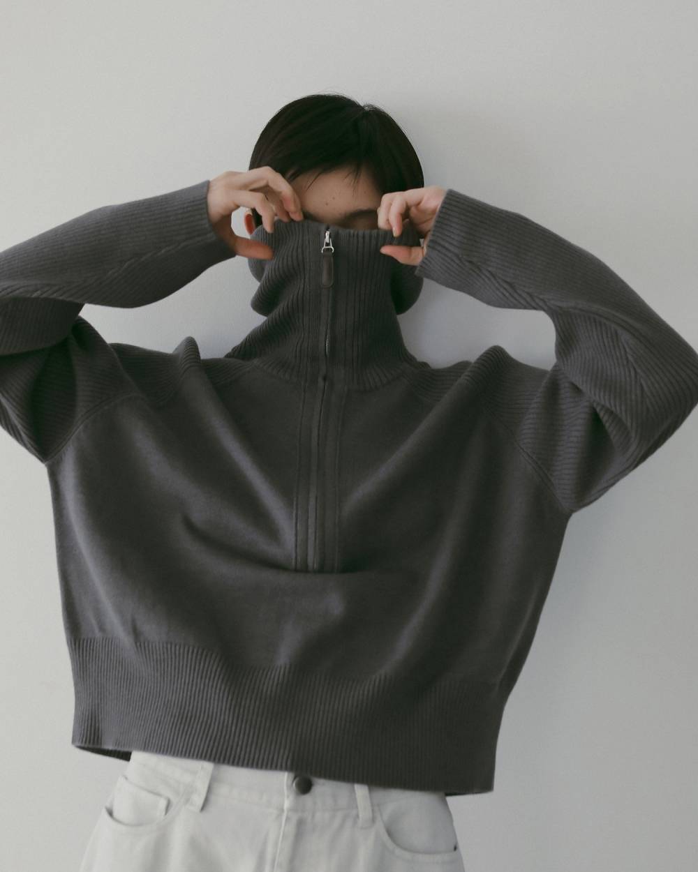 ànuke online store（アンヌーク） / Zip Rib KnitZip Rib Knit,ジップ