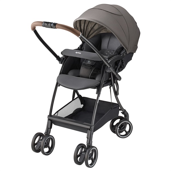 アップリカ ラクーナエアープラス グレー 1ヶ月～ 両対面 ベビーカー