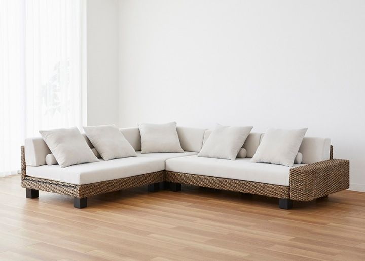 ケイ・ローソファ v04 コーナーセット (ヒヤシンス)～床に近い暮らし