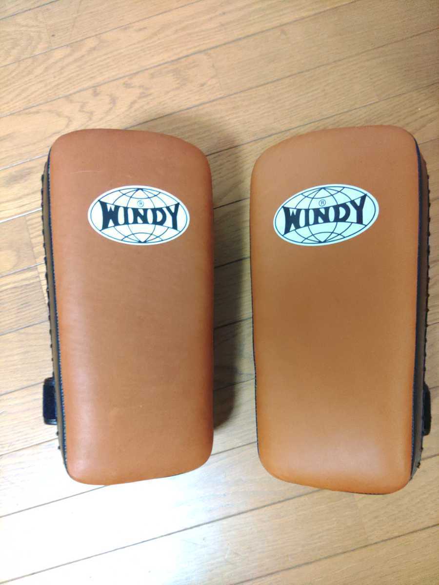 WINDY KP-6 キックミット レザー製 中古 ② WINDY KP-6 キックミット