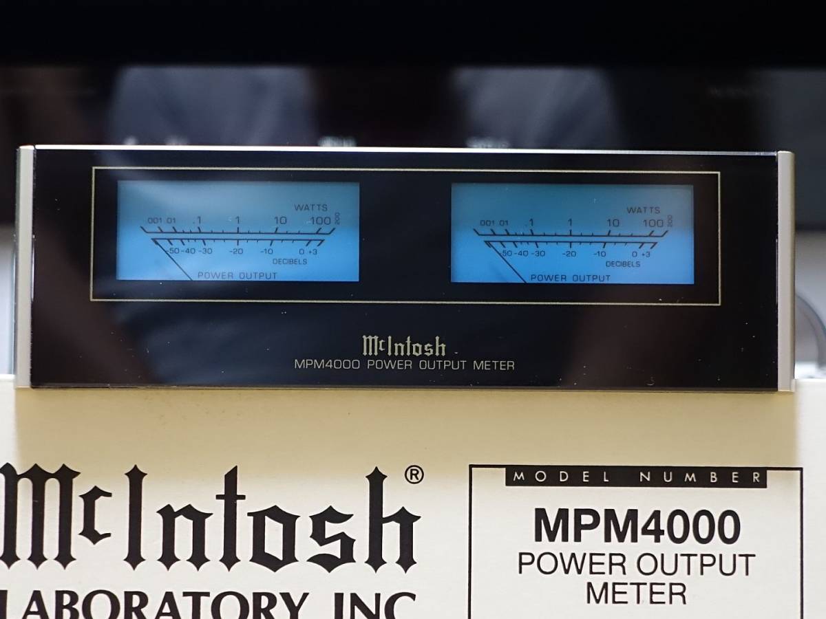 McIntosh パワーアウトプットメーター MPM4000 レベルメーター