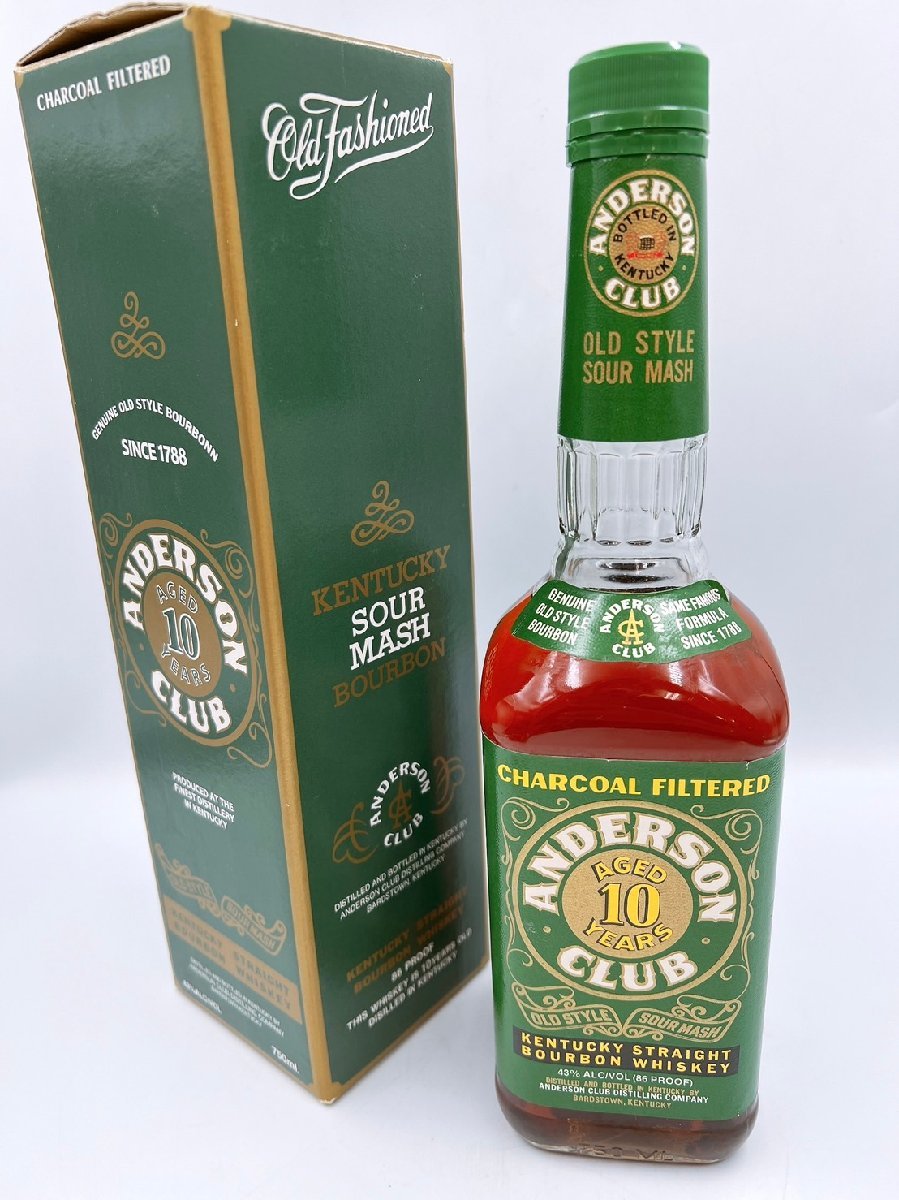 未開栓・希少】アンダーソンクラブ 15年 バーボン ウイスキー 箱付 古