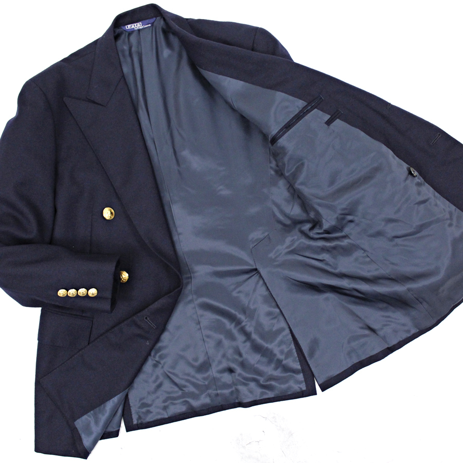 定価9万円 美品 POLO BY RALPH LAUREN ラルフローレン 金ボタン ダブル