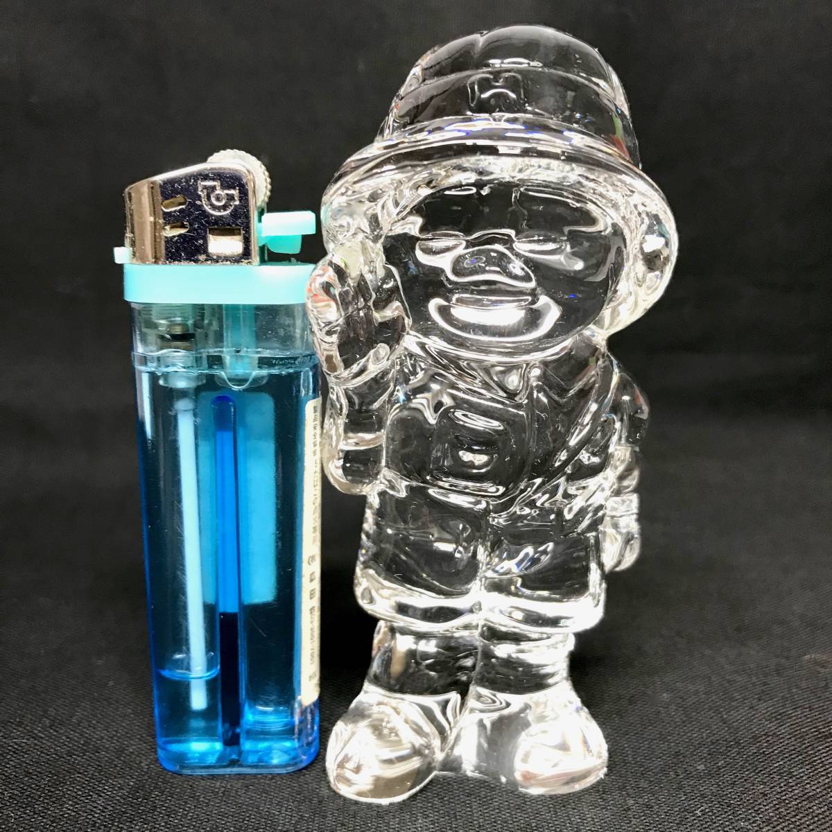 美品 世界ふしぎ発見！クリスタル人形ひとし君 開運 邪気払い 美品