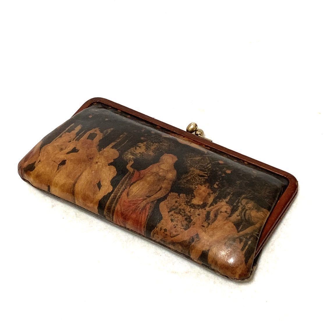 genten ウフィツィ美術館展コラボ 長財布】がま口長財布 ゲンテン