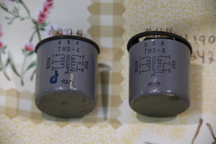 ☆タムラ☆ライントランス THS-4 600Ω(CT)：3KΩ 同一ロット2個セット