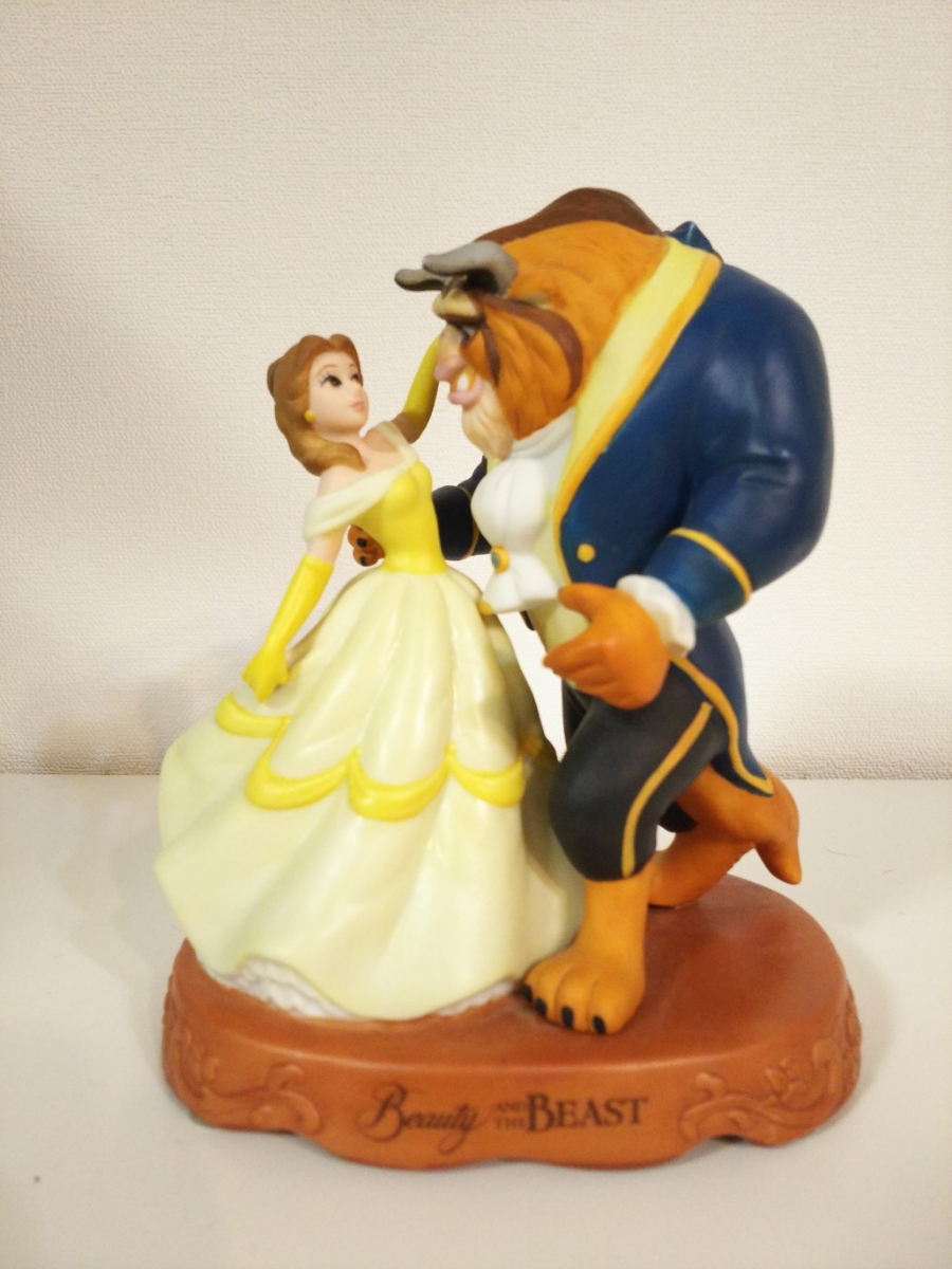 美品】オルゴール アンティーク 美女と野獣 小物入れ - ディズニー