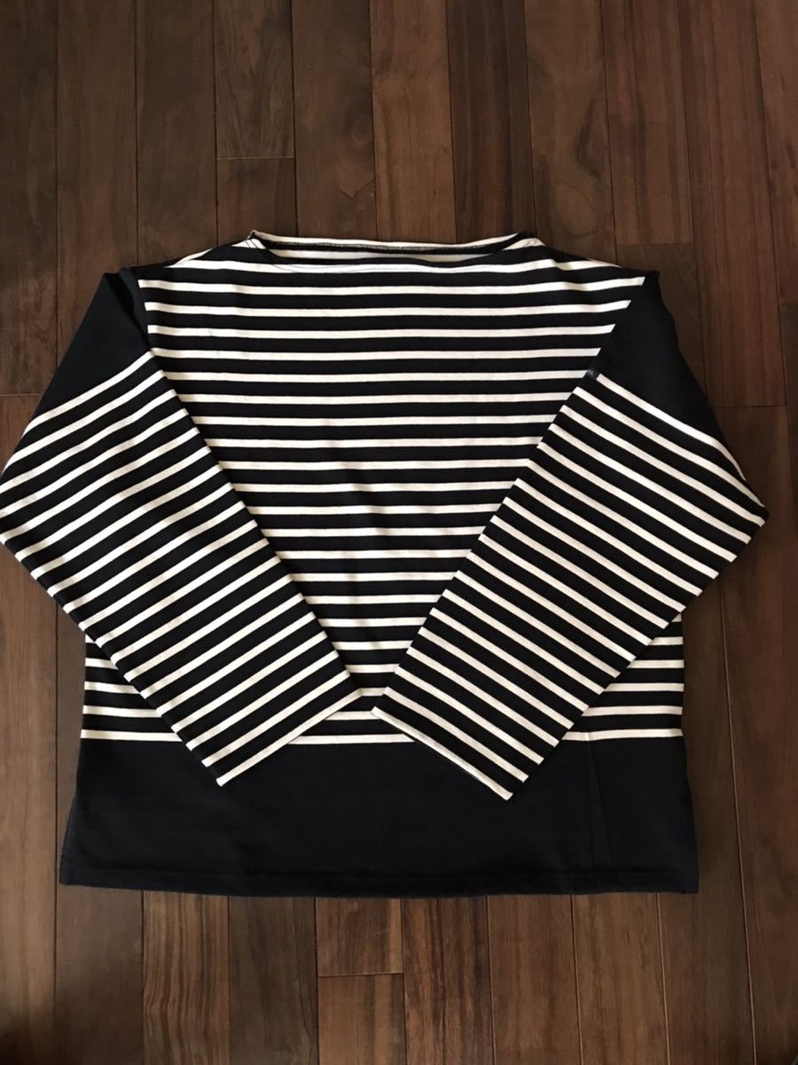 OUTIL × LECHOPPE 別注 バスクボーダーシャツ 黒 白 1 OUTIL