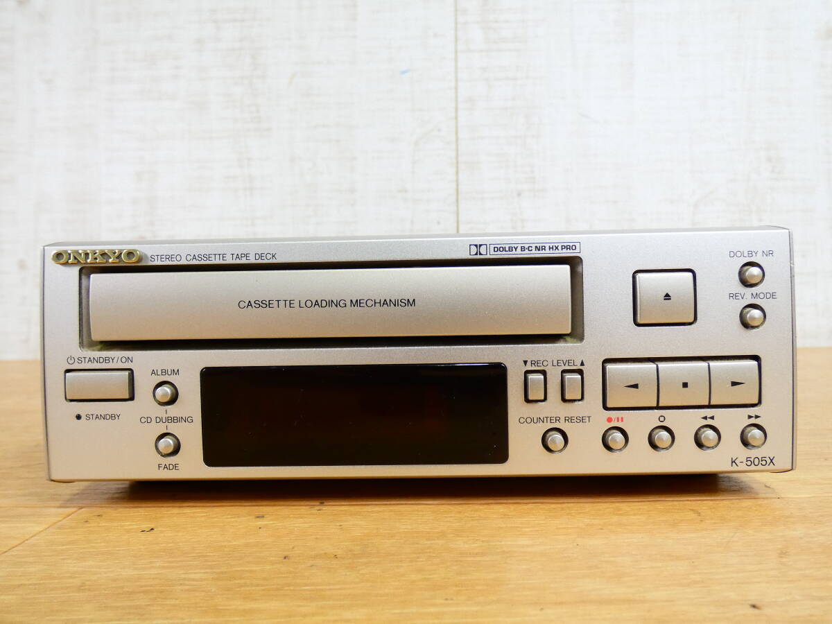 ONKYO ☆ ONKYO オンキョー ステレオ カセットテープデッキ K-505FX 完