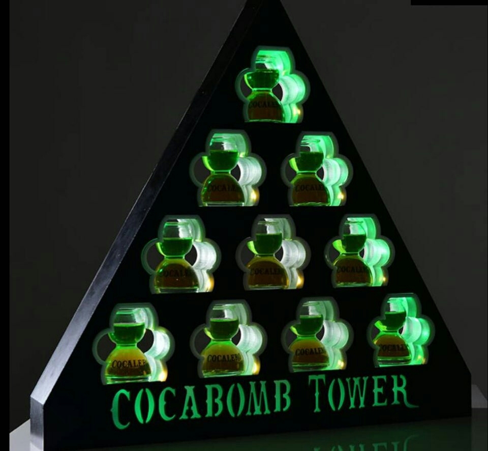 新品】新品 非売品 コカレロ コカボム タワー ディスプレイ LED ライト