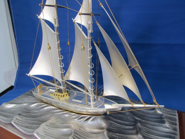 STERLING 船 関工芸 純銀製 ヨット 宝船 960 SEKI 刻印 SILVER 2本