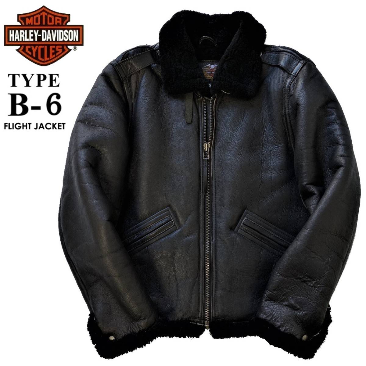 ハーレーダビッドソン リアルムートン ライダース ジャケットL HDC純正