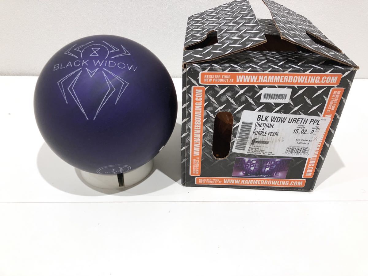 Hammer ブラックウィドウ ピンクパールウレタン ボーリングボール 16