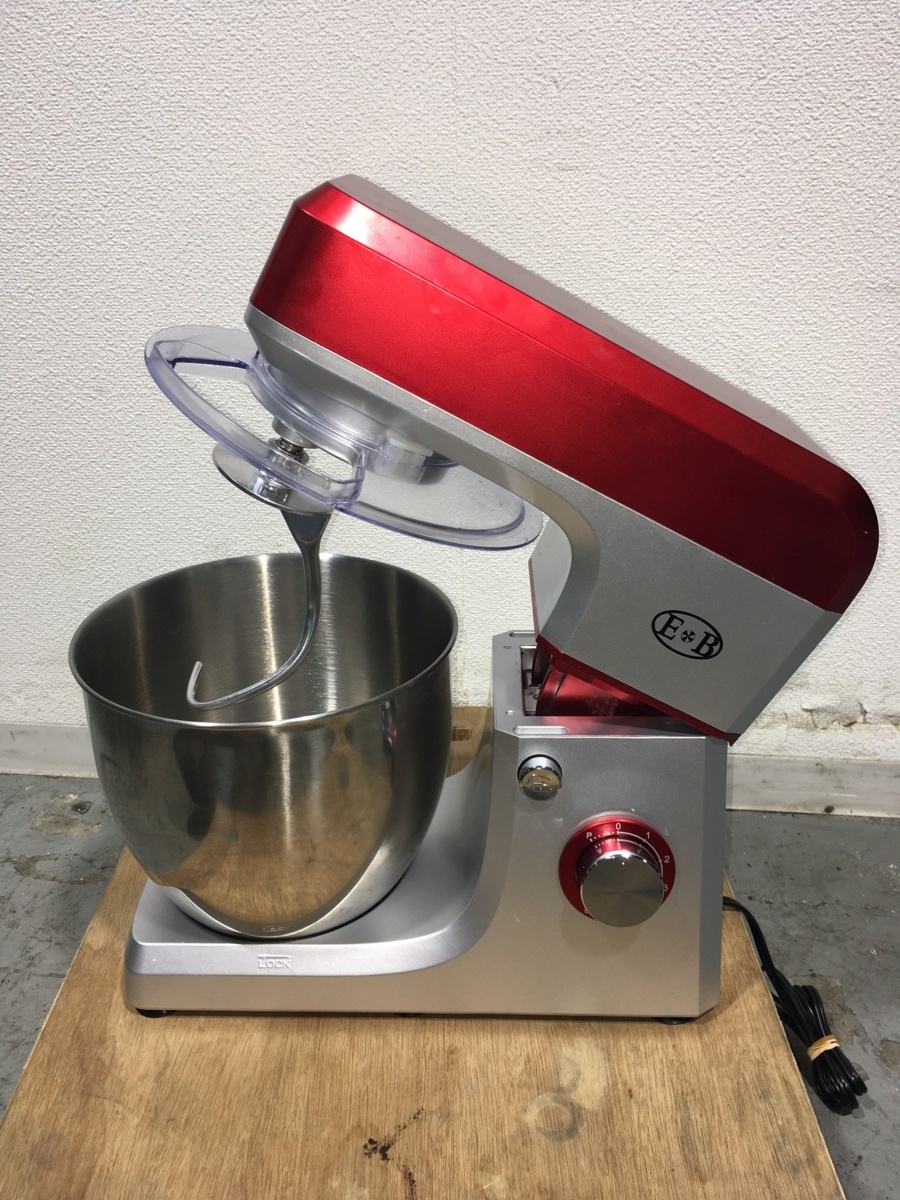 ☆E&B ミキサー 赤 シルバー ステンレスボウル EB-1701X ☆E&B