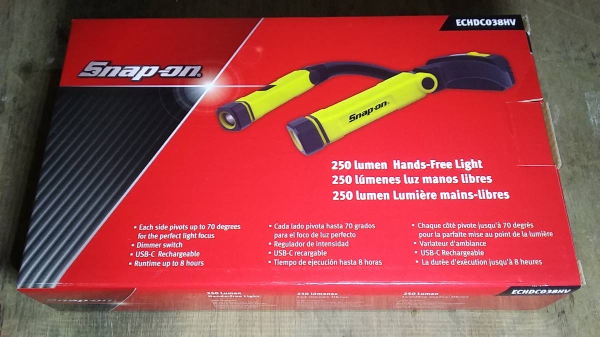 絶版 SNAP-ON ネックライト 新品 限定色 ハイビジイエロー スナップ