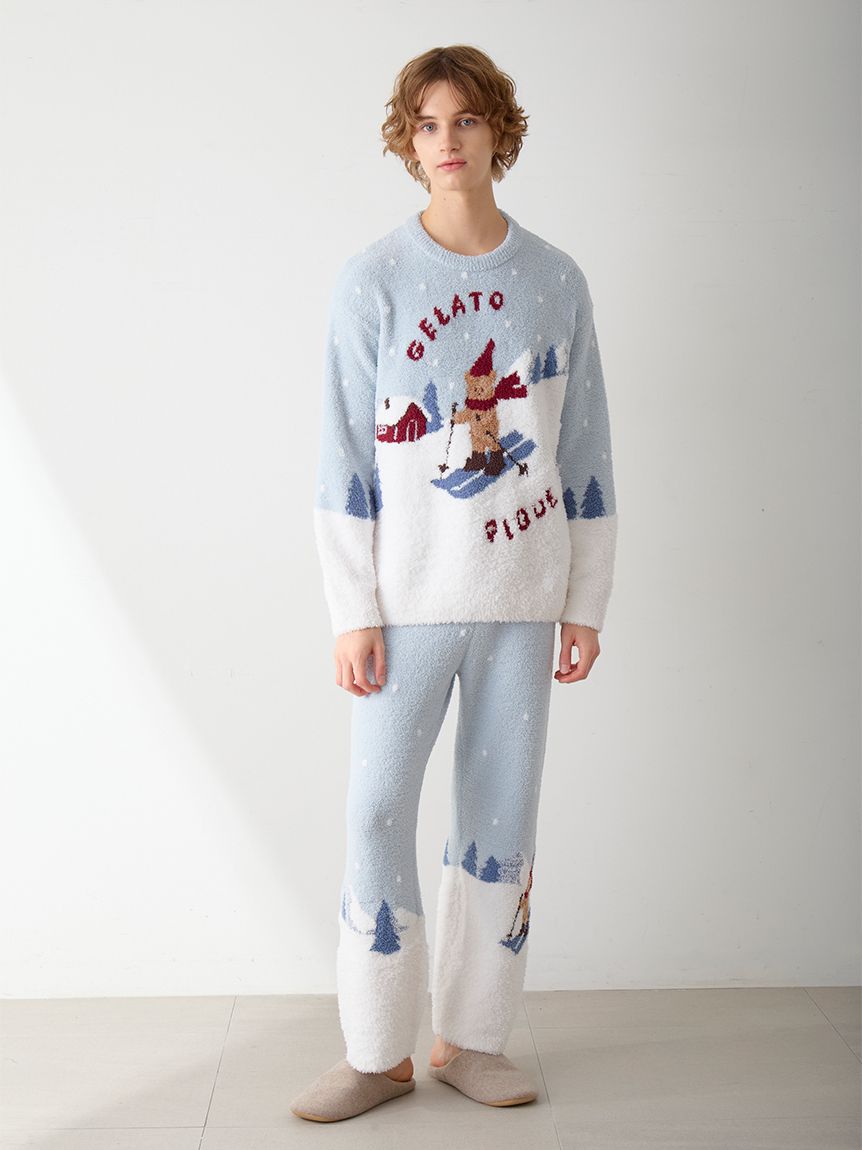 HOLIDAY】【HOMME】スキーベアジャガードロングパンツ(ロングパンツ