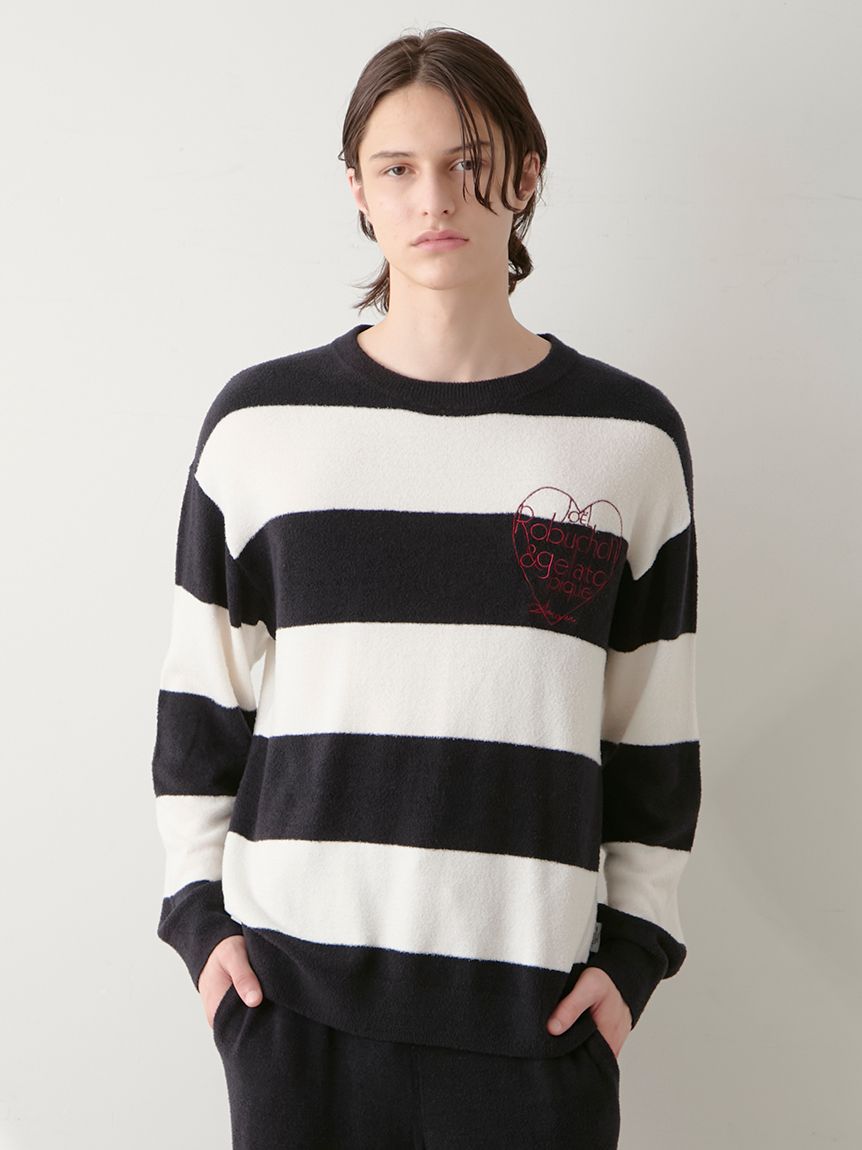 JOEL ROBUCHON】【HOMME】スムーズィーシルクプルオーバー(ニットプル